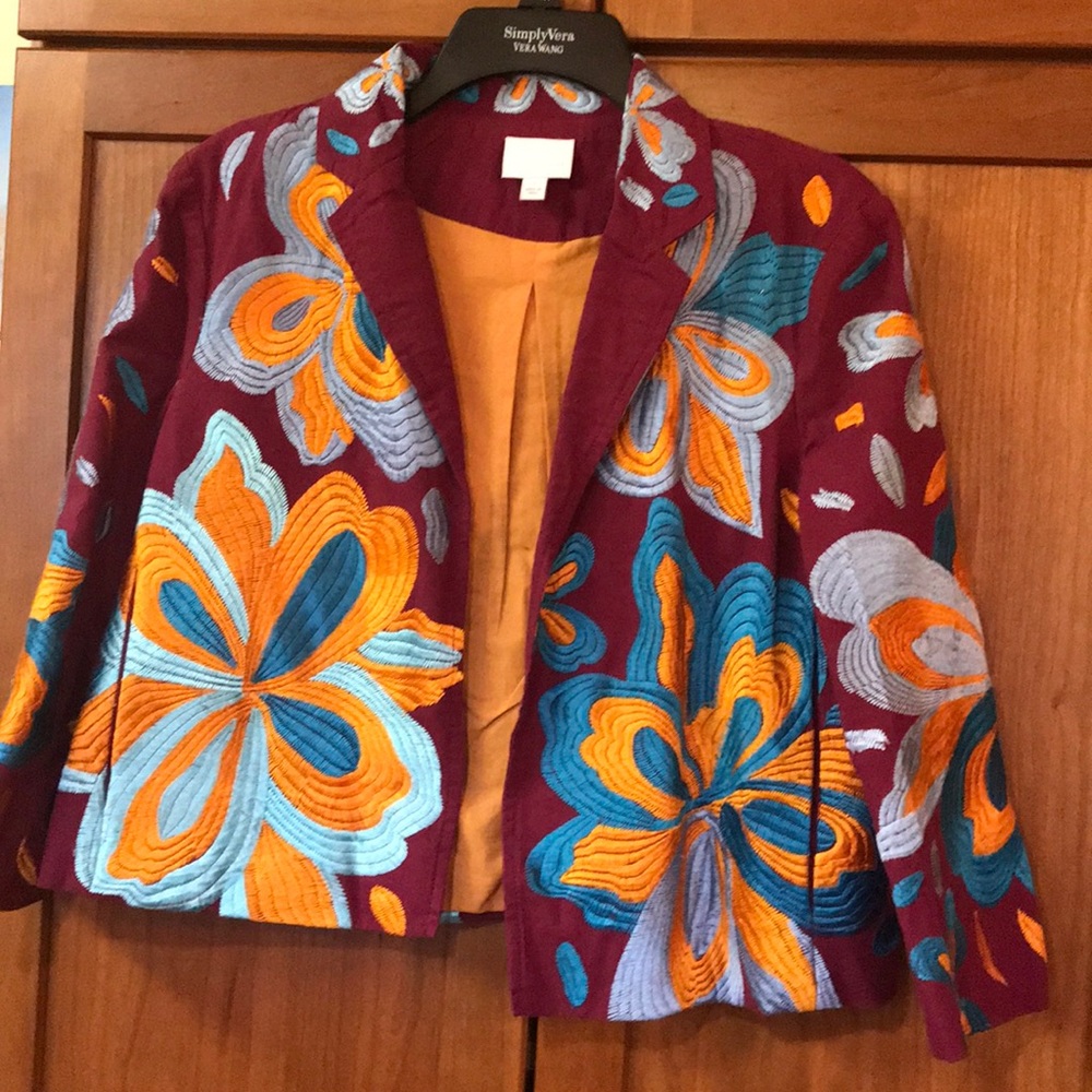 Brand new jacket with bright colors.